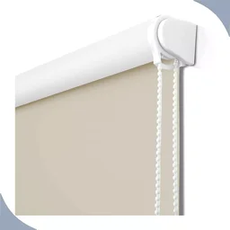 Persiana Cortina Rolo Tecido Blackout Liso Bege 1,70m X 1,40m - Sala Quarto Escritório - Blecaute - 1
