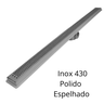 Ralo Linear Inox Polido 80cm X 5cm Perfurado Bolinha com Coletor Cinza Saídas 40mm com Tela (5cm X 8 - 4