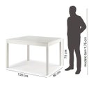 Ver imagem 3 de Mesa de Jantar 4 Lugares Madeira Maciça Mandacaru Yescasa