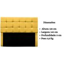 Ver mais imagens de Cabeceira Estofada Cama Box Casal 140 Cm Ananda Suede Amarelo
