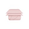 Kit Colcha Zig Solteiro Rosa 200 Fios - 1,80x2,50m - 1