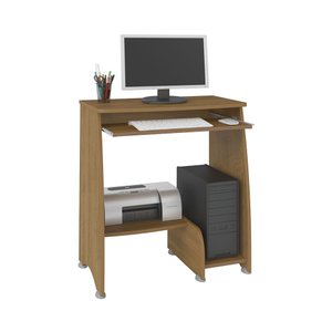 Escrivaninha/Mesa para Computador Pixel Pinho com 03 Prateleiras - Artely 003802
