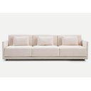 Ver imagem 1 de Sofá 3 Lugares King Size Revestimento em Sarja Branco, 2,52m