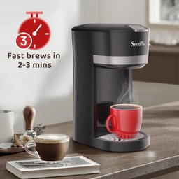 Secura Cafeteira Single Serve para Cápsulas e Café Moído com Cesto 12 Oz - 5