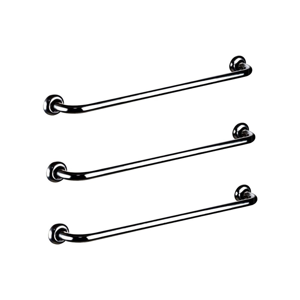 Kit 3 Barras de Apoio para Banheiro de 60cm Idosos e Pne