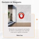 Ver imagem 6 de Suporte Enrolador Mangueira de Jardim Meia Lua até 30 Metros em Aço para Jardim Muro Parede