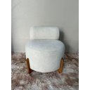 Ver imagem 5 de Poltrona Decorativa Sala Estar Mônaco Orgânica Boucle Bege - Montanaris Decor