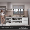 Ver imagem 6 de Armário de Cozinha Compacta 240cm Branco Stella Madesa 01
