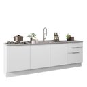 Ver imagem 3 de Armário de Cozinha Compacta 240cm Branco Stella Madesa 01