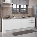 Ver imagem 1 de Armário de Cozinha Compacta 240cm Branco Stella Madesa 01