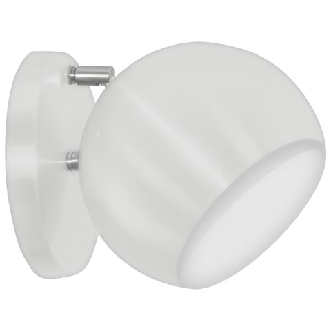 Arandela Retrô Bola Lavabo Banheiro Corredor Sacada Branco