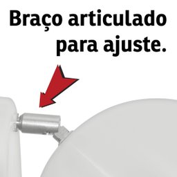 Arandela Retrô Bola Lavabo Banheiro Corredor Sacada Branco - 5