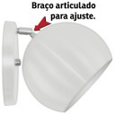 Ver imagem 4 de Arandela Retrô Bola Lavabo Banheiro Corredor Sacada Branco