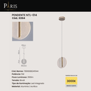 Ver imagem 3 de Pendente Redondo Acrílico Dourado 17cm Led 5w 3000k Bivolt