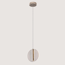 Ver imagem 1 de Pendente Redondo Acrílico Dourado 17cm Led 5w 3000k Bivolt