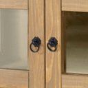 Ver imagem 3 de Balcão Vitrine 3 Portas 1 Gaveta e Vidro Lateral Marrom