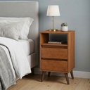 Ver imagem 1 de Mesa de Cabeceira Retrô Roma Freijó para Quarto com Design Moderno e Espaço para Organização