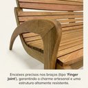 Ver imagem 4 de Conjunto Isa Namoradeira e 2 Poltronas Madeira Maciça Área Externa Jardim – Arveni