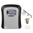 Ver imagem 1 de Mini Cofre de Parede com Segredo Lorben Senha Alterável Guarda Chaves Pequenos Objetos