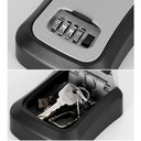 Ver imagem 4 de Mini Cofre de Parede com Segredo Lorben Senha Alterável Guarda Chaves Pequenos Objetos