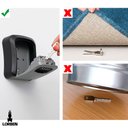 Ver mais imagens de Mini Cofre de Parede com Segredo Lorben Senha Alterável Guarda Chaves Pequenos Objetos