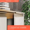 Ver mais imagens de Conjunto Cozinha Compacta Venaly 6 Portas 2 Gavetas 3 Prateleiras Cinamomo/Off White - Henn