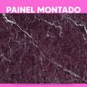 Papel de Parede Painel 3D Mármore Marrom Abstrato 4M Auto Colante Lavável Revestimento Brilhoso - 3