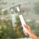 Ver imagem 2 de Rodo Limpa Vidros com Spray Mop Borrifador para Janelas, Box e Sacadas 2 em 1