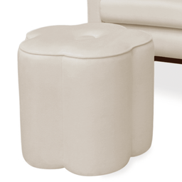 Poltrona Cadeira de Amamentação com Base Balanço e Puff Maju Linho Off White- Mabe Magazine - 5