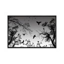 Ver imagem 1 de Quadro Decorativo - Natureza e Passaros Tons de Cinza Flnt013 - Tela Canvas - 60x40cm