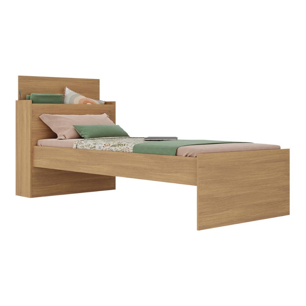 Cama de Solteiro para Colchão 188 X 78cm com Baú Embutido Multimóveis Mp4229 - 2