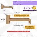 Ver imagem 3 de Cama de Solteiro para Colchão 188 X 78cm com Baú Embutido Multimóveis Mp4229