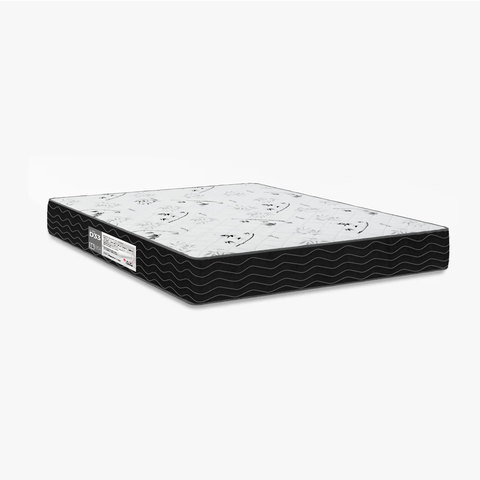 Colchão Queen e-Shop Casa D33 One Face - Branco/preto - 17x158x198cm - E-shop Casa