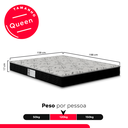 Ver imagem 3 de Colchão Queen D33 One Face 17x158x198cm - Preto - e-Shop Casa