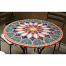 Mesa em Mosaico Vitral Árabe em Cerâmica - Somente o Tampo 150cm - 1