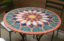 Ver imagem 1 de Mesa em Mosaico Vitral Árabe em Cerâmica - Somente o Tampo 150cm