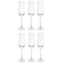Ver imagem 1 de Cj 06 Taca Champagne Canelado Classic (transparente) 240ml