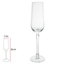 Ver imagem 2 de Cj 06 Taca Champagne Canelado Classic (transparente) 240ml