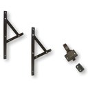 Ver imagem 1 de Kit Braço Janela Maxim-ar 40cm + Fecho Gatilho Marrom