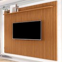 Ver imagem 1 de Painel para Tv até 80 Polegadas Morfeu Ripado 1 Prateleira Nature 682 - Pnr Móveis