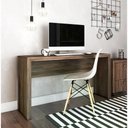 Ver imagem 2 de Mesa Escrivaninha Para Escritorio Me4135 Nogal Nogal