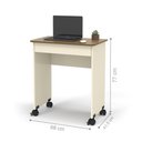 Ver imagem 3 de Mesa para Computador Retangular Aquarel 1 Gaveta MDP 68cm Off White Freijó