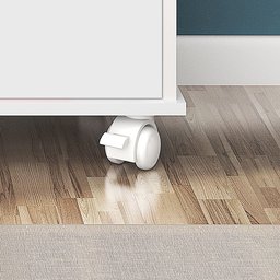 Nicho Organizador com Rodízios Toys 3 Gavetas Q01 Branco/Preto - Mpozenato - 5