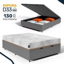 Ver imagem 4 de Cama Box Baú com Colchão Ortopédico de Espuma D33 a Vácuo Sonno Full - Lucas Home - Casal