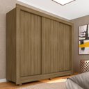 Ver imagem 1 de Guarda Roupa Casal sem Gavetas Brenda Boreal - Móveis Arapongas Boreal