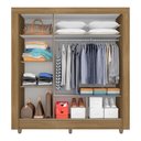 Ver imagem 2 de Guarda Roupa Casal sem Gavetas Brenda Boreal - Móveis Arapongas Boreal