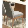 Conjunto Mesa de Jantar Retangular Bianca 208 Cm Off White/amendoado com 8 Cadeiras Lara Aveludada C - 3