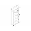 Ver imagem 2 de Estante Livreiro Casal Esm225 C/ 10 Nichos 74x185cm Mel - Movelbento