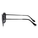 Ver imagem 6 de Oculos de Sol Unissex Polarizado Design Classico Hexágono Uv400 Preto