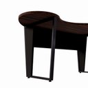 Ver imagem 5 de Mesa Escrivaninha Orgânica Linear em MDP 175x92cm Pés de Metal Corporate F5 Preto/Marrom